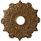 Ekena Millwork Preston Ceiling Medallion (Fits Canopies up to 4"), 17 1/2"OD x 4"ID x 1"P, Smokey Topaz Crackle CM17PRSTC - alternate 1